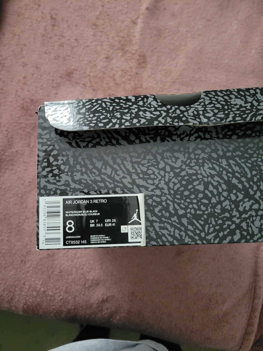 Air Jordan 3 Racer Blue - Picture 3 of 3
